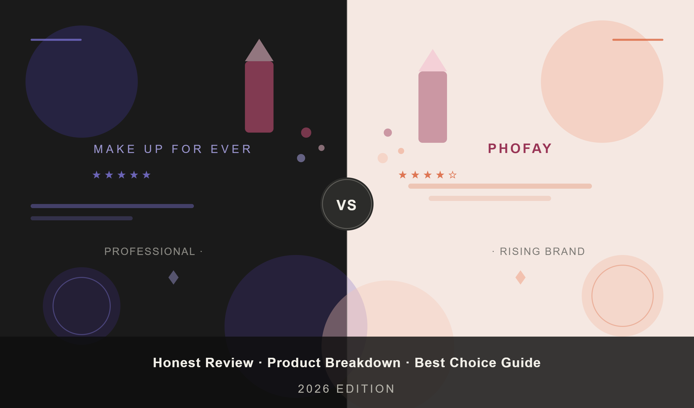MAKE UP FOR EVER vs PHOFAY Makeup: Honest Review, Product Breakdown & Best Choice Guide (2026)