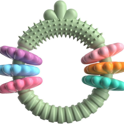 Dog Chew Toy Bite-Resistant Teeth Cleaning Safe TPR for Small Dogs