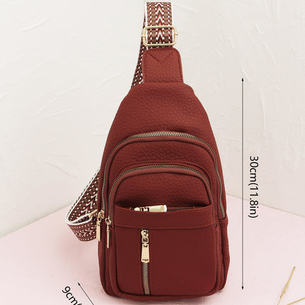 Soft Leather Retro Crossbody Bag