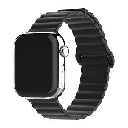 Two-color Silicone Magnetic Back Ring Buckle Band Applicable with Apple watch