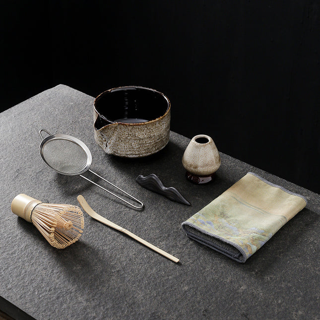 7-piece Japanese Kiln-Fired Matcha Ritual Set