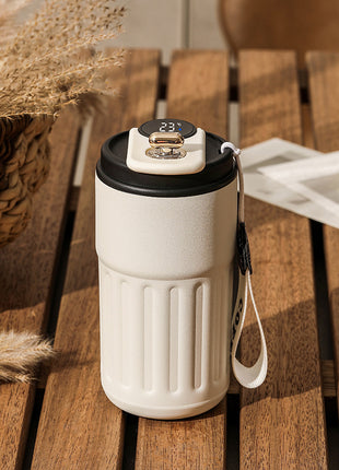 スマートデジタル保温ボトル – ステンレス製保温コーヒーマグ (450ml)