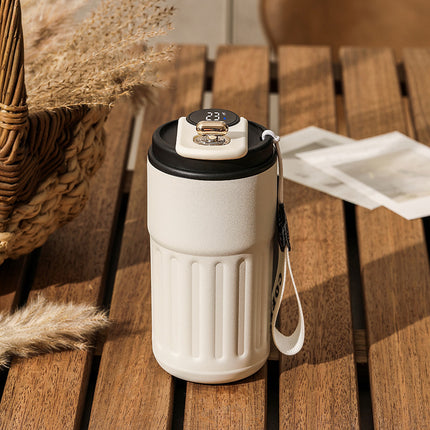 Smart Digital Thermal Bottle – Stainless Steel Insulated Coffee Mug (450ml)