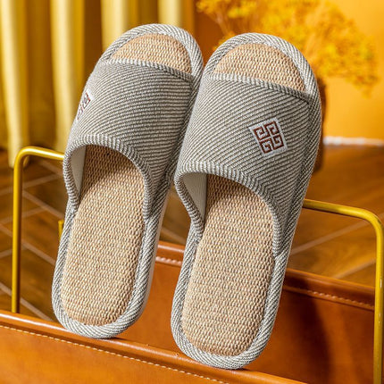 Linen Non-slip Home Slippers