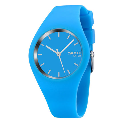 Simple Jelly Color Couple Waterproof Watch