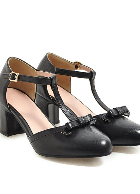Chunky Bow Tie Heel