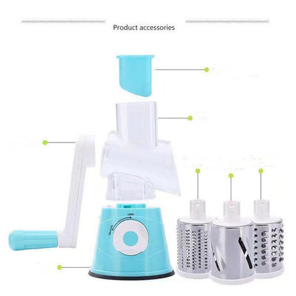 3-in-1 Round Mandoline Slicer