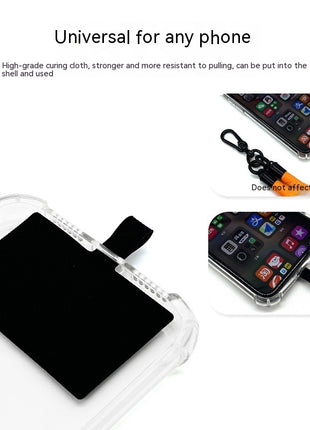 スマートフォン用ネックストラップホルダー（シートタイプ）