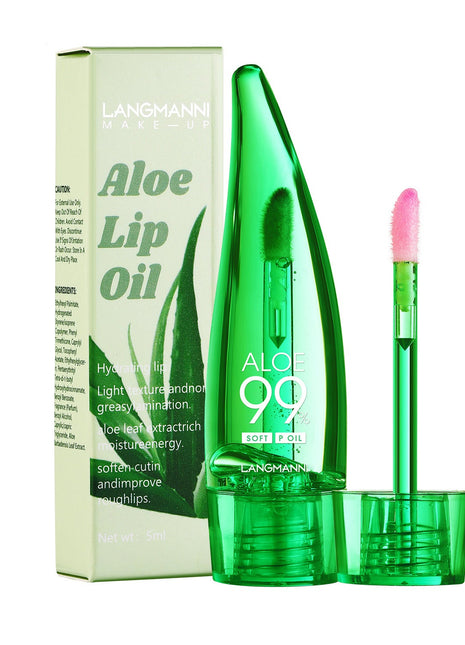 Aloe Vera Color-Changing Lip Gloss | Temperature-Sensitive Hydrating Lip Gloss | Moisturizing Personalized Lip Tint