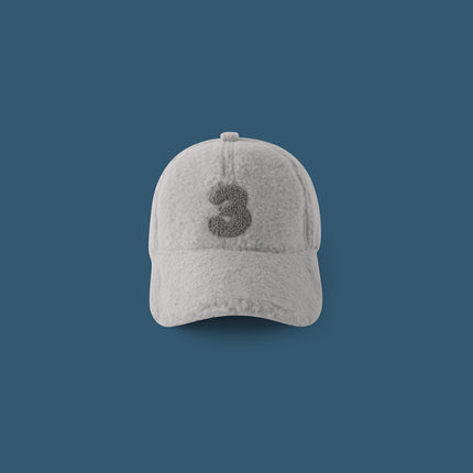 Numbers Lamb Wool Plush Hat