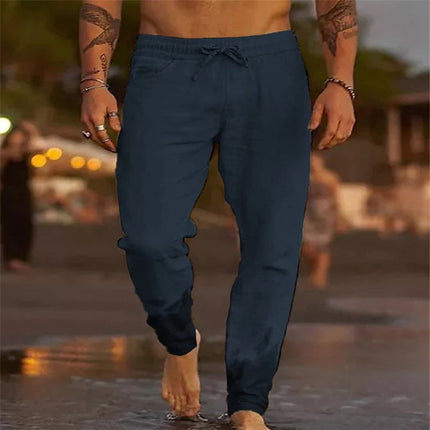 Cotton Linen Loose Beach Pants