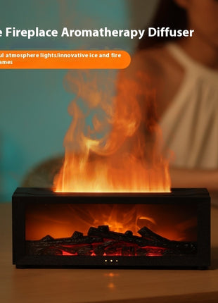 3D Flame Aromatherapy Oil Diffuser with Remote Control