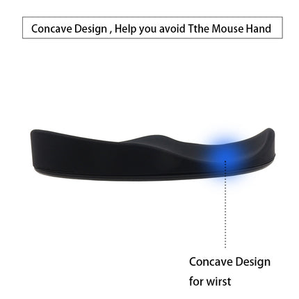 Ergonomic Mouse Wrist Rest Silicone Gel Non-Slip Streamline Support