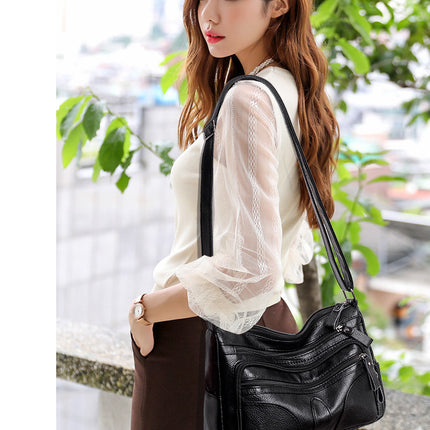Large Capacity Pu Leather Shoulder Crossbody Bags