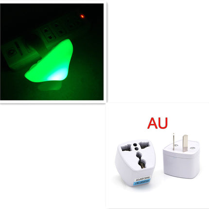 LED Night Light Mushroom Wall Socket Lamp Warm White Light-control Bedroom Light Home Decoration