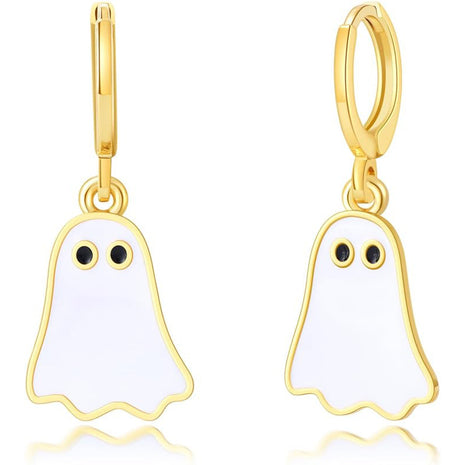 ハロウィンのゴーストピアス
