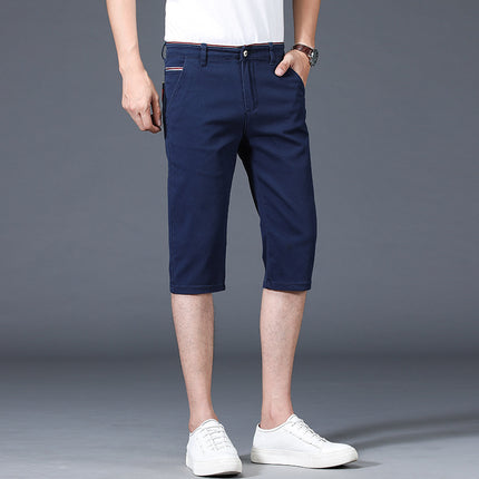 Slim-fitting Mid-waist Thin Casual Pants