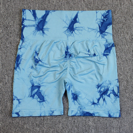 Tie-dye Quick-drying High-waisted Hip-lifting Short