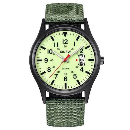 Men's Canvas Nylon Strap Watch