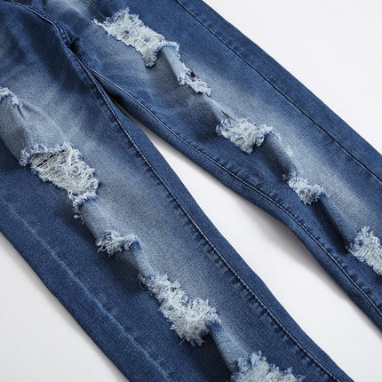 Elastic Slim-fitting Small Straight Jeans