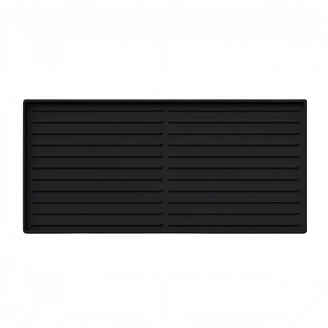 Minimalist Silicone Coffee Machine Mat – Double-Layer Draining Pad & Cup Tray