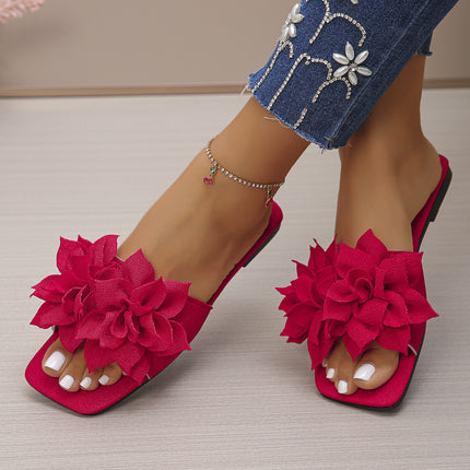 Flower Square Headed Flat