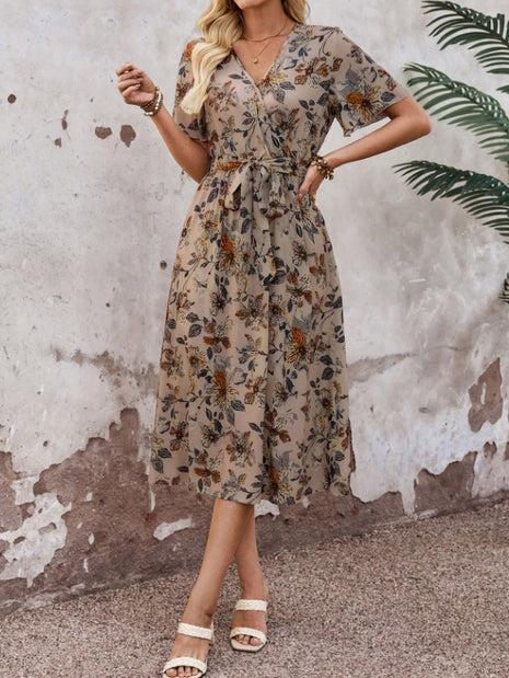 Summer Long Belt A-line Dress