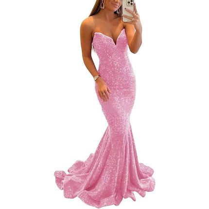 Sequin Formal Long Prom Party Gowns