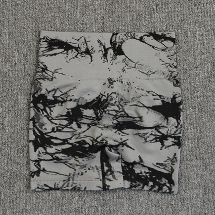 Tie-dye Quick-drying High-waisted Hip-lifting Short