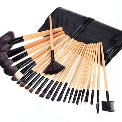 24 PCs Makeup Brush With Horsehair Makeup Full Set