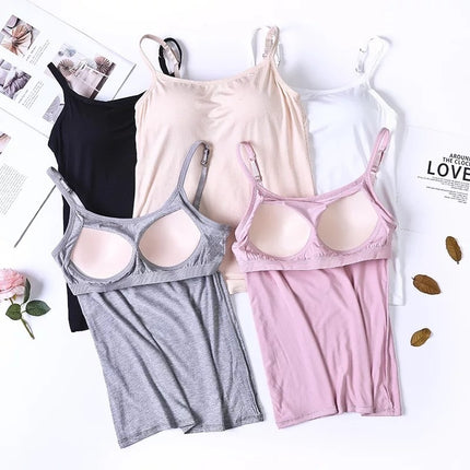 Modal Long Sling Vest Inner Wear-free Bra Top