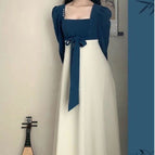 Peacock Blue And White