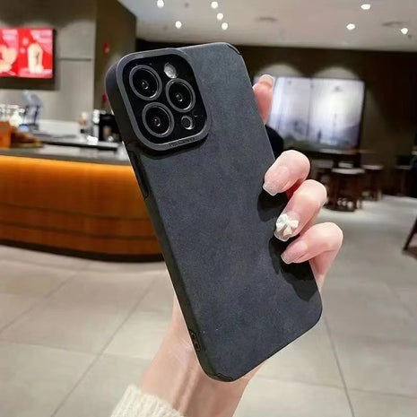 iPhone 13/14/15/16 Korean Style Suede Drop-resistant All Models