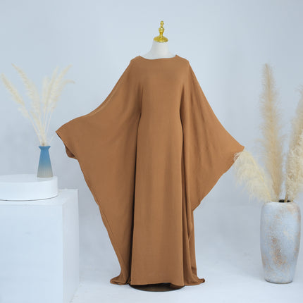 Waist-tight Batwing Sleeve Abaya