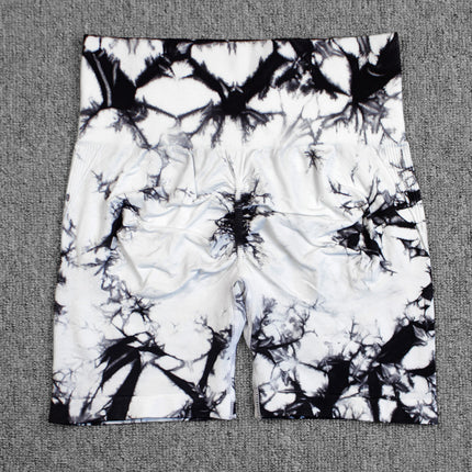 Tie-dye Quick-drying High-waisted Hip-lifting Short