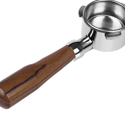 54mm Handle Walnut Coffee Handle Bottomless Stainless Steel