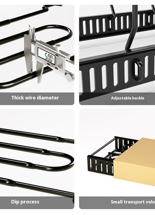 Removable Folding Multi-functional Kitchen Rack