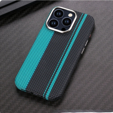 iPhone 16 Magnetic Carbon Fiber Pattern Drop-resistant Protective Case