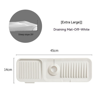 Faucet Silicone Mat Anti-splash with Drain