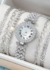 Silver bracelet powder box
