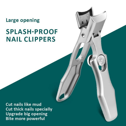 Splash-Resistant Stainless Steel Nail Clipper Set