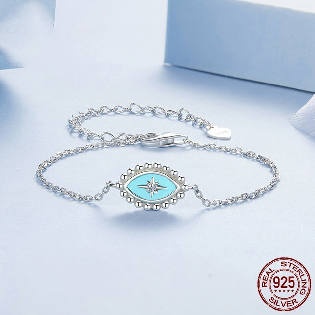 Eight-pointed Stars Sterling Silver Bracelet