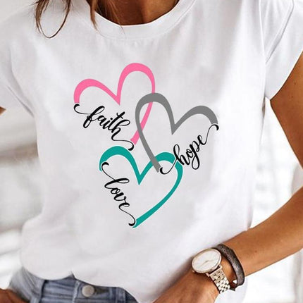 Crew Neck Casual Printed T-shirt