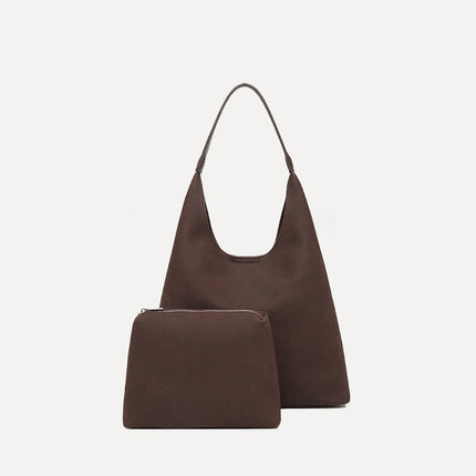 Casual Faux Leather Tote Bag