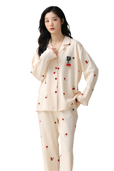 Pijama de algodón de doble cara