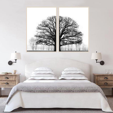 Árboles en blanco y negro - 70x100 cm