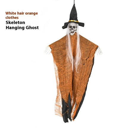 Halloween Skull Hanging Ghost White Hair Band