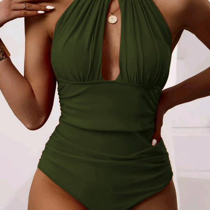 New One-piece Halter Hot Spring Swimsuit