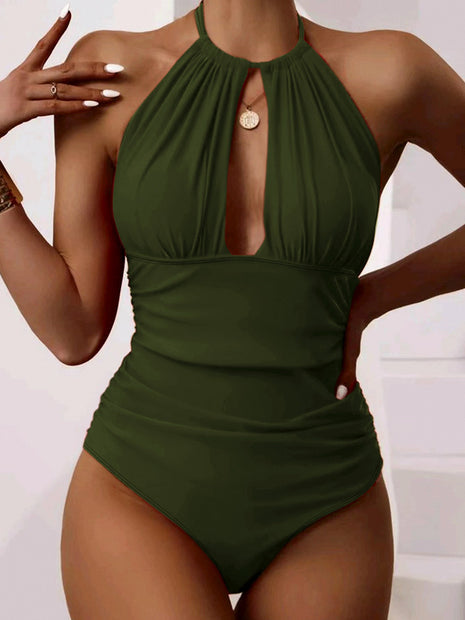 One-piece Halter Hot Spring Swimsuit