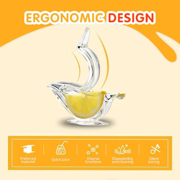 Manual Lemon Juicer Transparent Acrylic Squeezer Kitchen Tools Gadgets